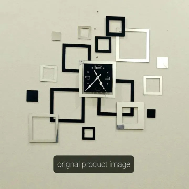 3d Diy Acrylic Wall Clock Modern Design Clock Decoration Living Room