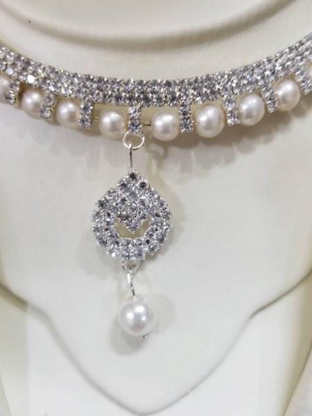 Silver Crystal Rhinestone Girls Jewellery Set