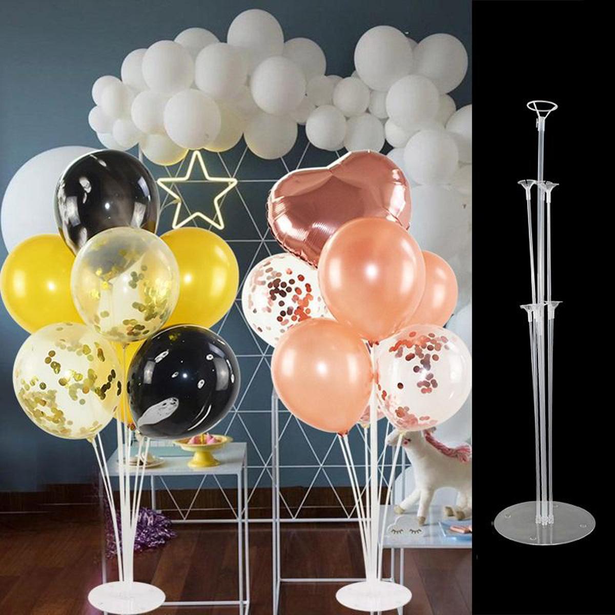 7 Tubes Balloons Holder Column Stand Balloon Stand Kit,