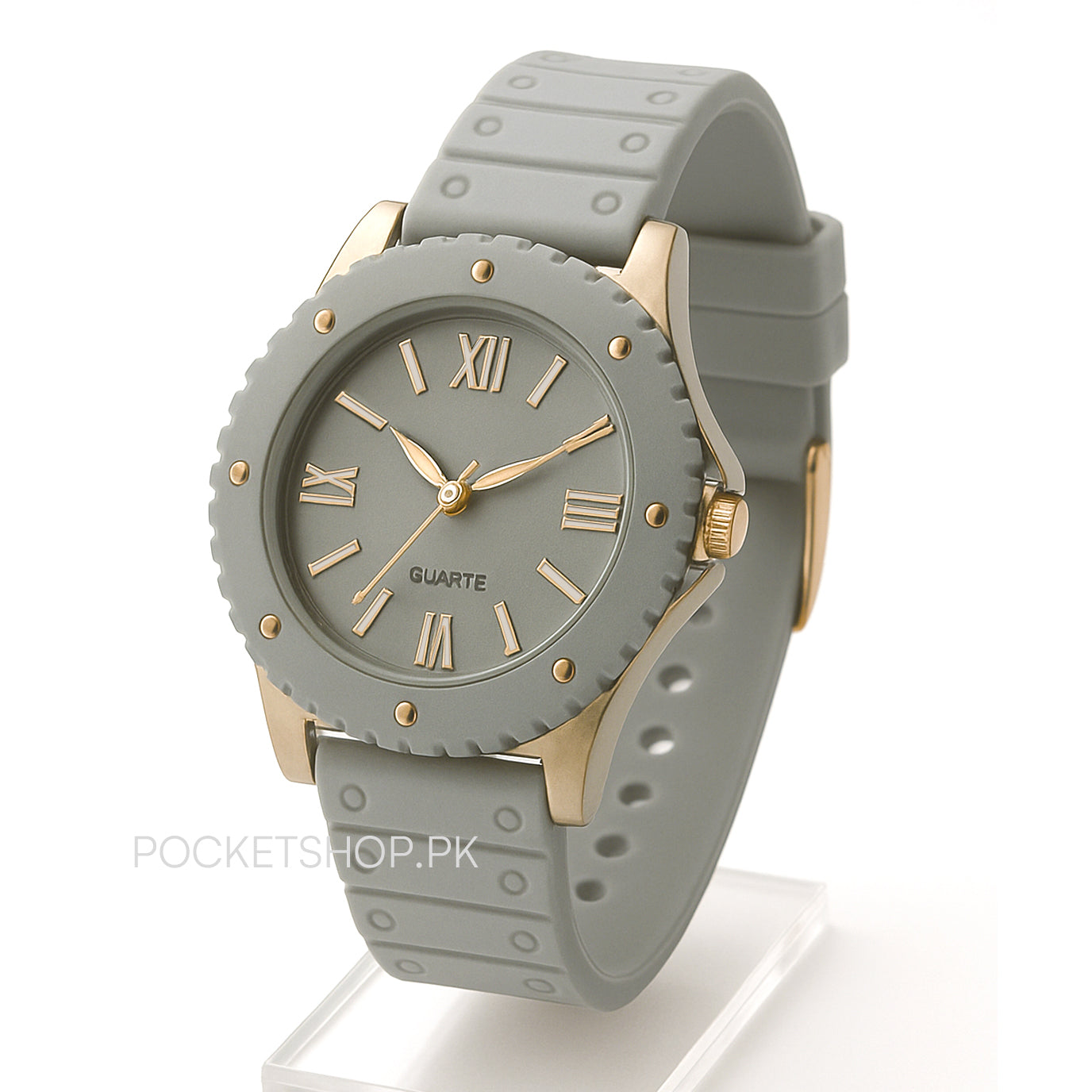 New Korean Style Watch for Girls and women– Trendy Rectangle Dial with Soft Silicone Strap
