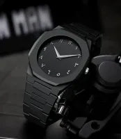 Aura Arabic Watch for Boys Original Black Matte Luxury Watch for Men with Arabic Dial