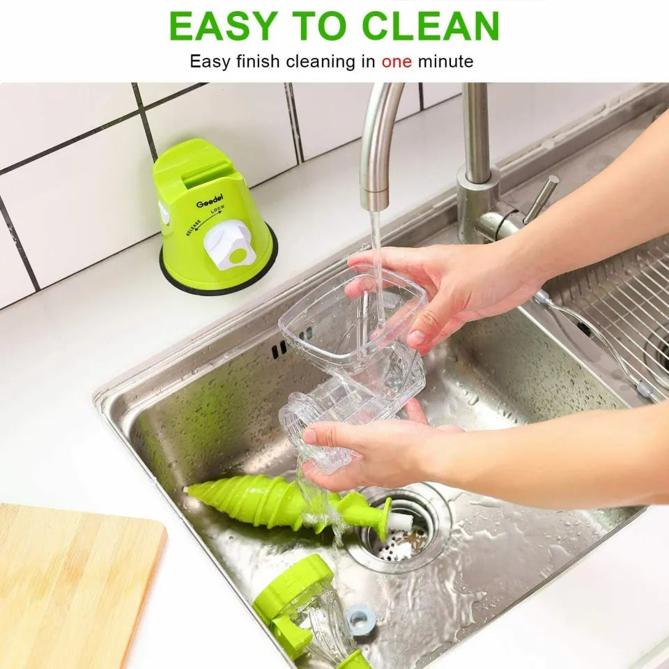 Manual Masticating Juicer, Original Slow Juicer Machine for Maximum Nutrition Value