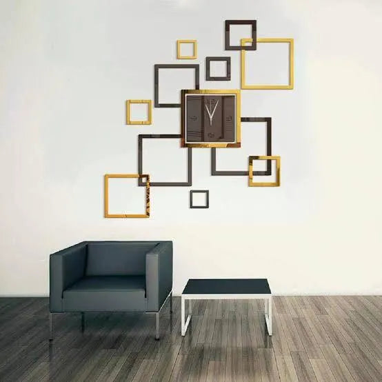 3d Diy Acrylic Wall Clock Modern Design Clock Decoration Living Room