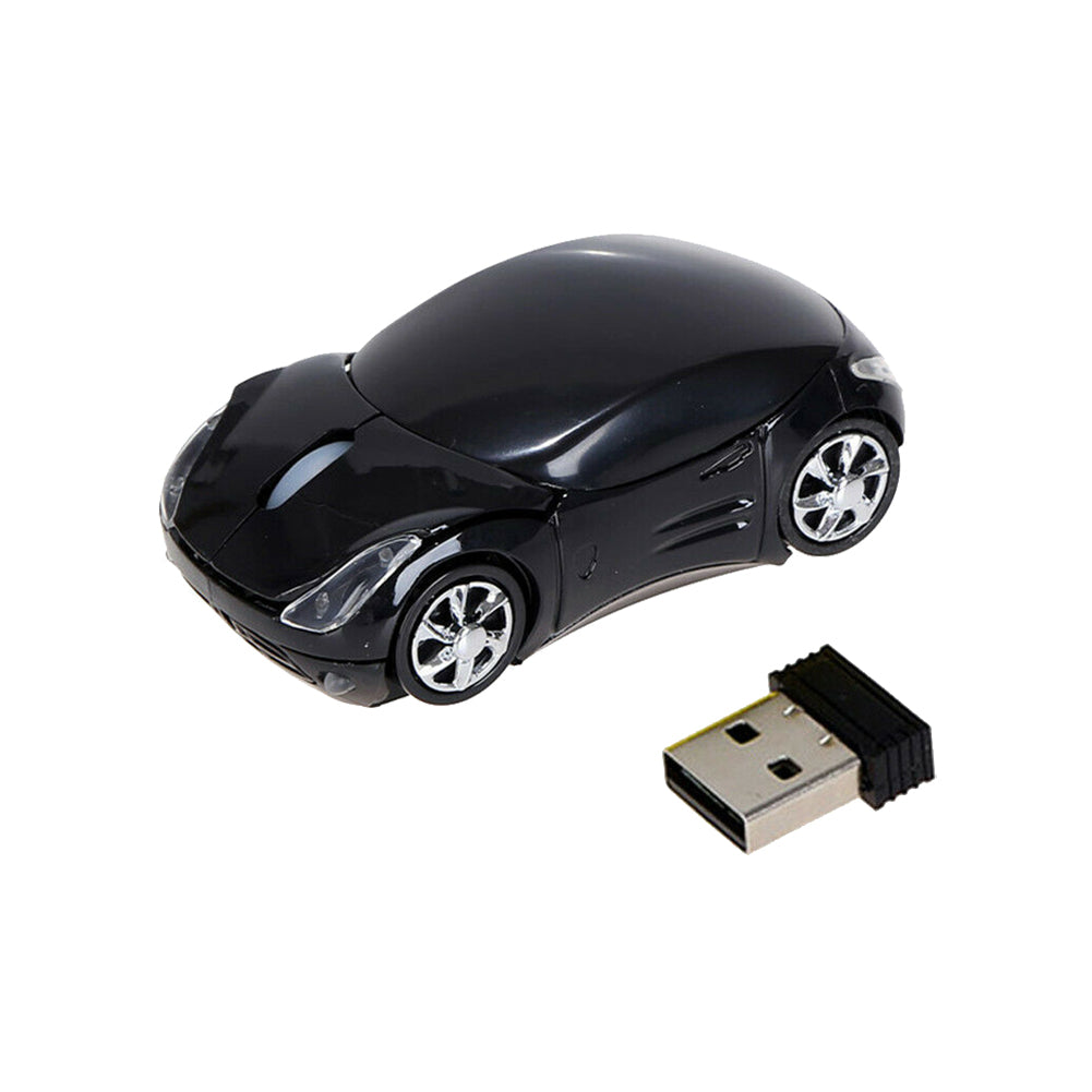 Stylish Sports Car Wireless Mouse โ 2.4GHz Optical Mouse for PC & Laptop