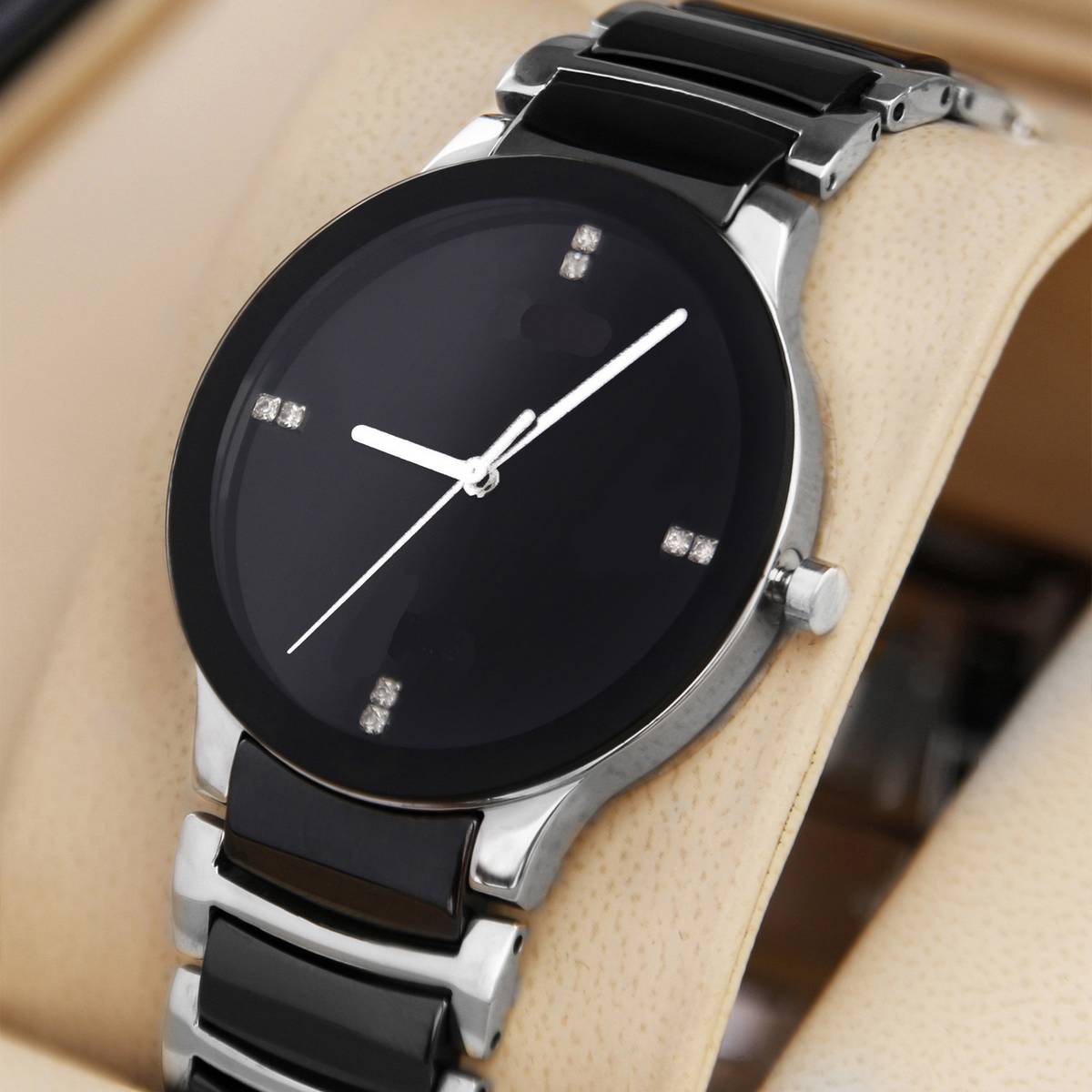 Stylish Stainless Steel Analog Quartz Mens Watches