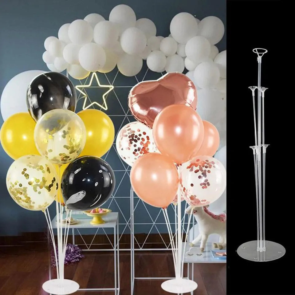 7 Tubes Balloons Holder Column Stand Balloon Stand Kit,