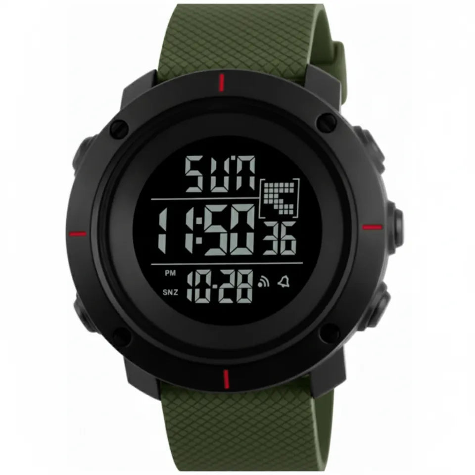 Military Men's Digital Sports Watch Waterproof with LED Back light Watch for Men