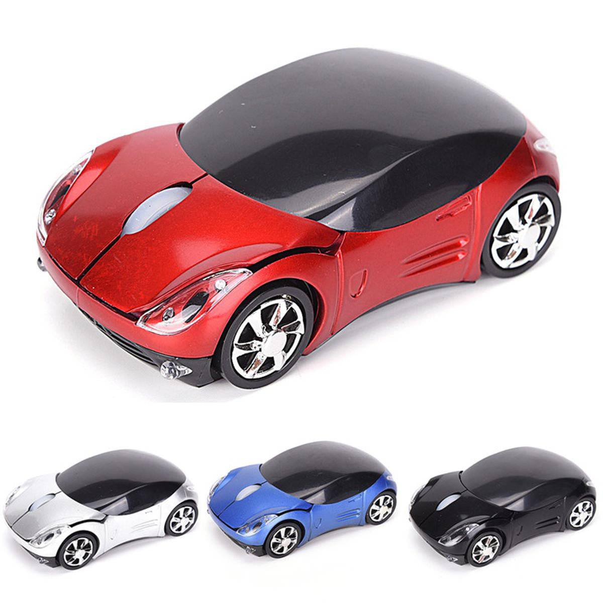 Stylish Sports Car Wireless Mouse โ 2.4GHz Optical Mouse for PC & Laptop