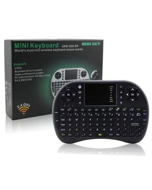 Mini Wireless Keyboard + Bluetooth 7 Color Backlit Light 2.4Ghz Air Mouse With Touchpad