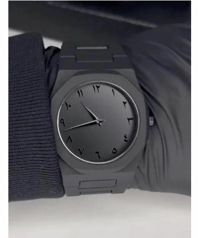 Aura Arabic Watch for Boys Original Black Matte Luxury Watch