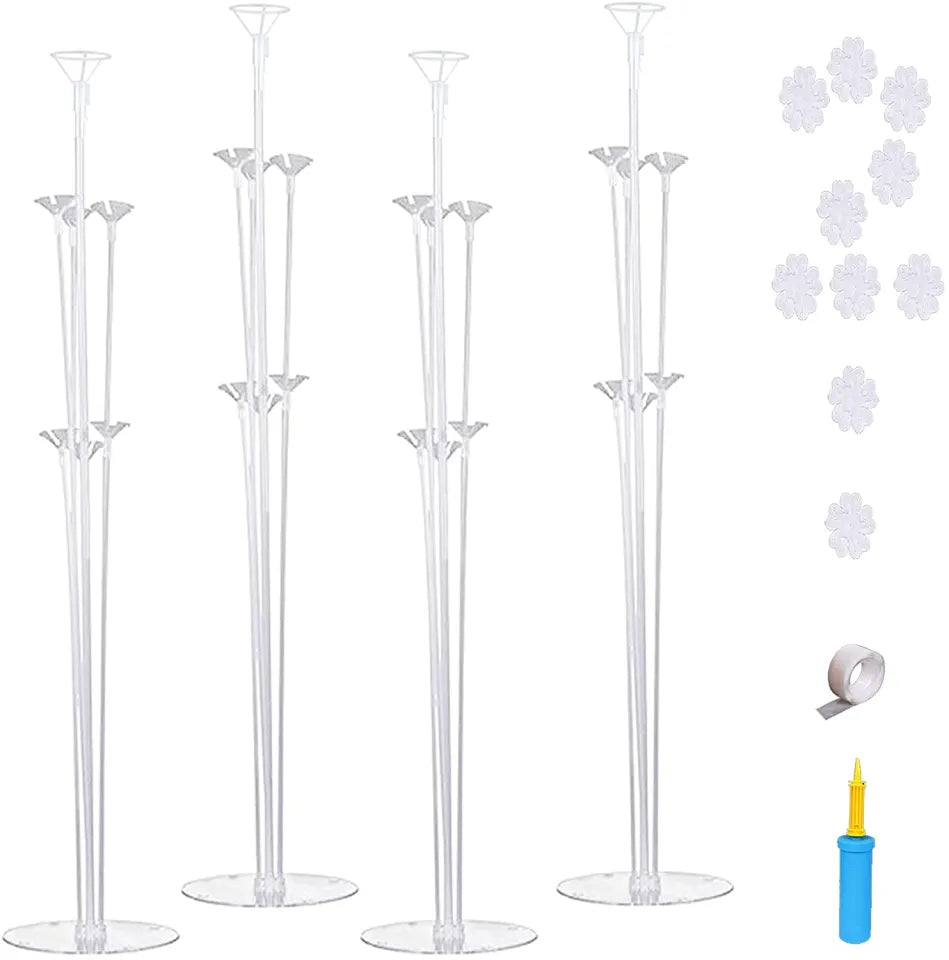 7 Tubes Balloons Holder Column Stand Balloon Stand Kit,