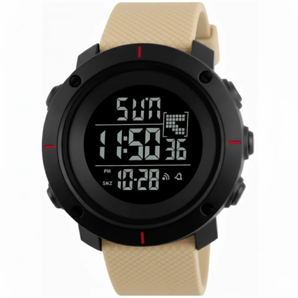 Military Men's Digital Sports Watch Waterproof with LED Back light Watch for Men
