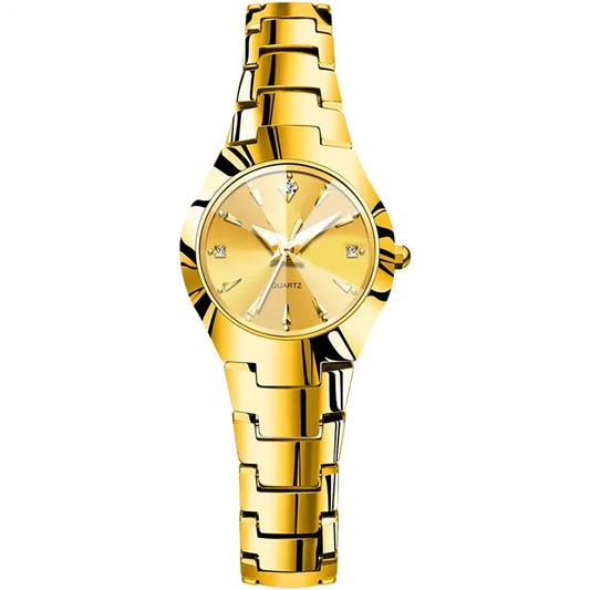 Luxurious Ladies Golden Fashion Watch 100% Imported Quality Classical Collection
