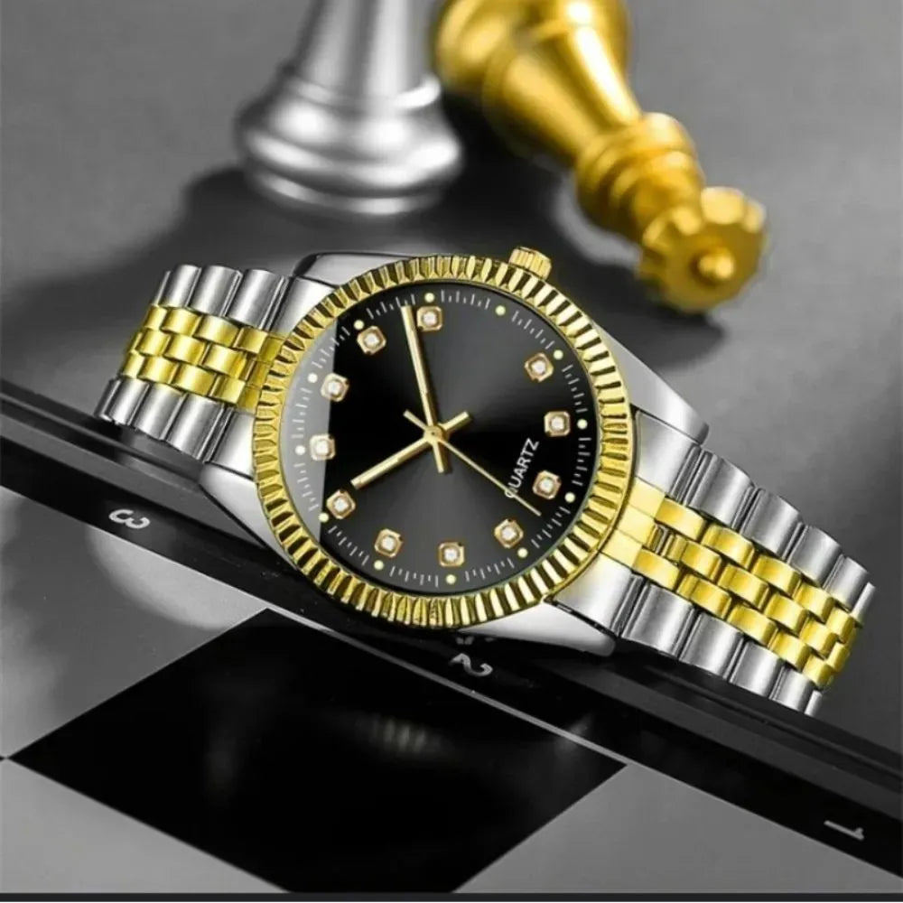 Classic Luxury Wrist Watches for Men's Quartz Boys Watches Water Resistant