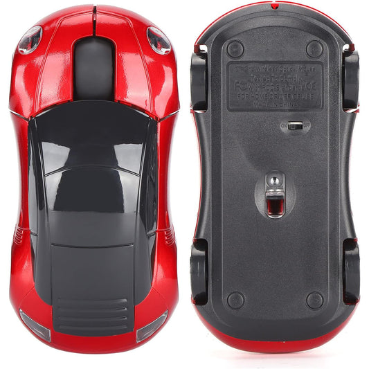 Stylish Sports Car Wireless Mouse – 2.4GHz Optical Mouse for PC & Laptop