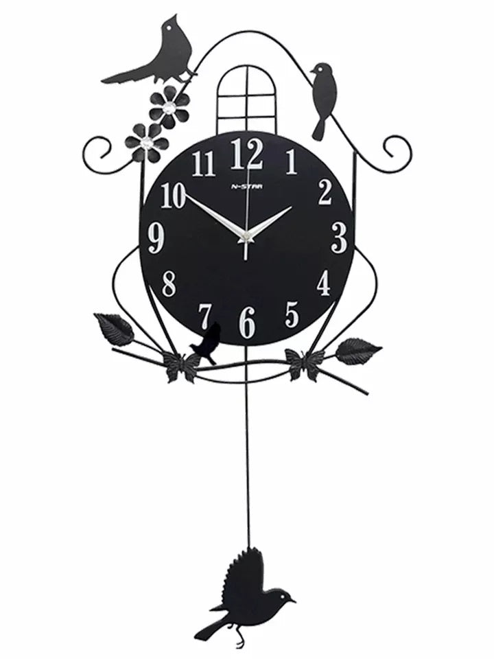 Bird Cage 3D Wooden Wall Clock