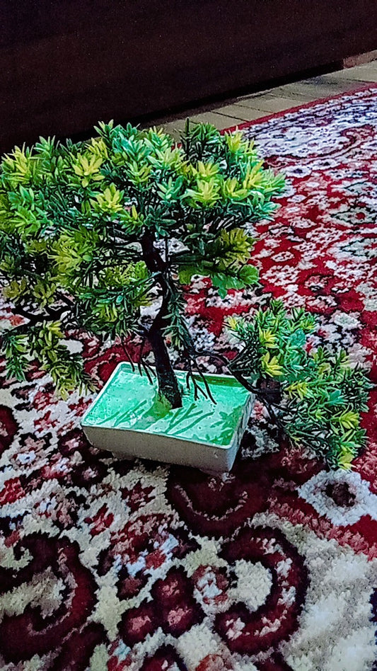 Green Artificial Bonsai Decorative Flowers Plant