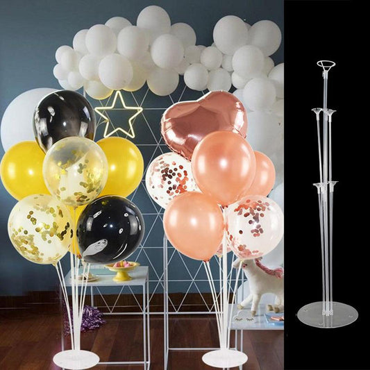 7 Tubes Balloons Holder Column Stand Balloon Stand Kit,