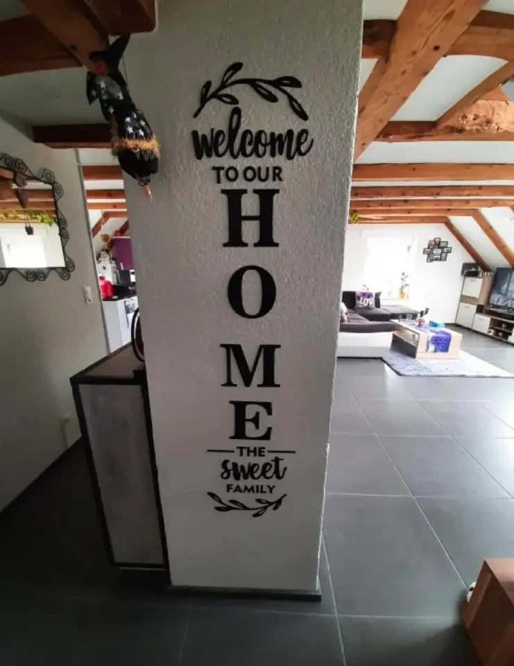 3d Wooden Wall Art English Letters Home Family Self-Adhesive