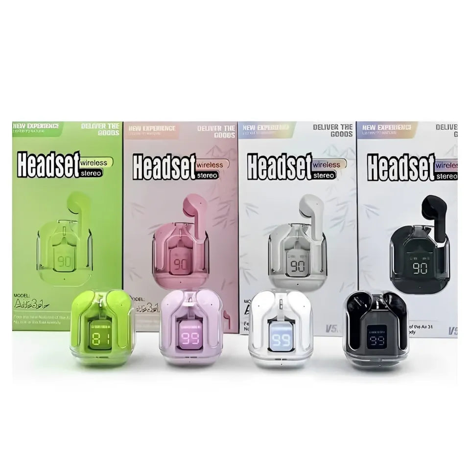 Wireless Bluetooth 5.0 Earbuds Gaming Headset with LED Display, Noise Cancellation