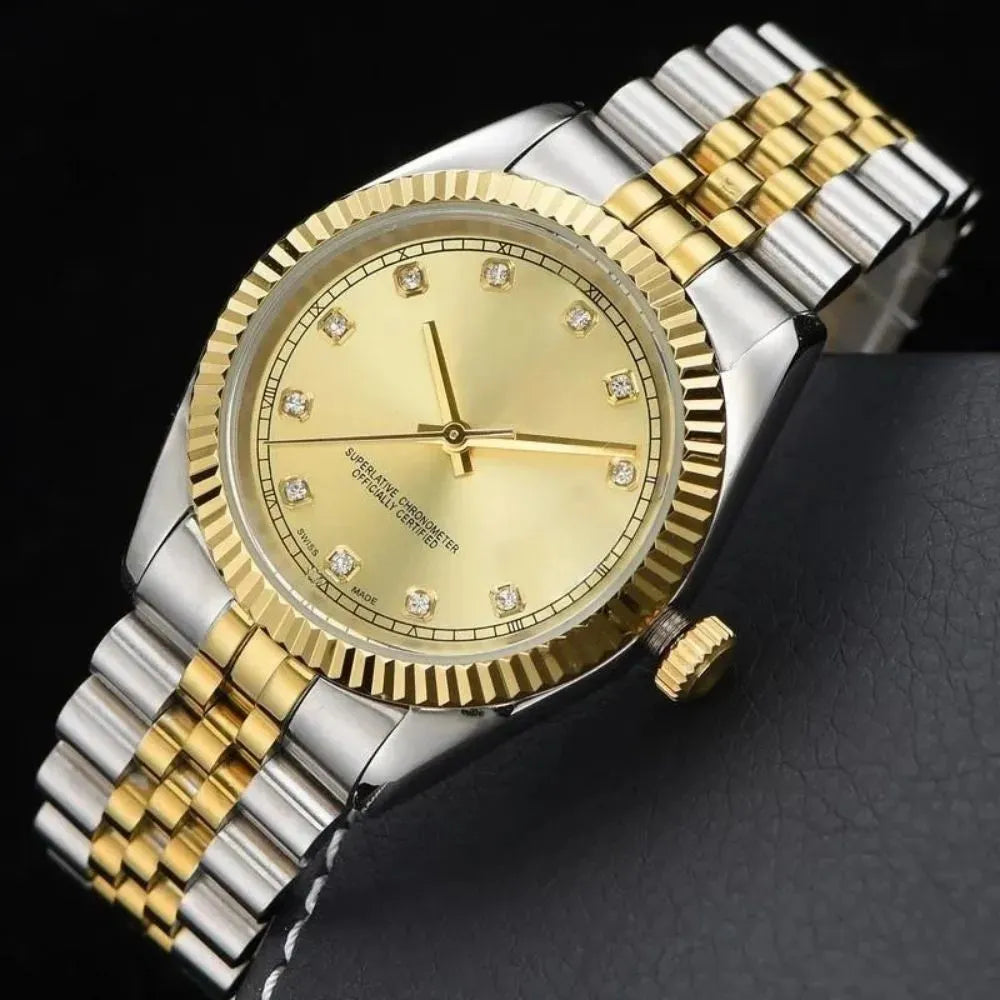 Classic Luxury Wrist Watches for Men's Quartz Boys Watches Water Resistant