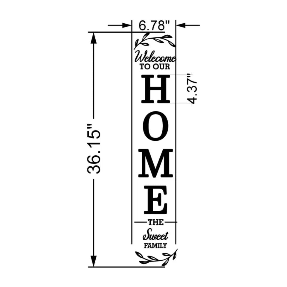 3d Wooden Wall Art English Letters Home Family Self-Adhesive