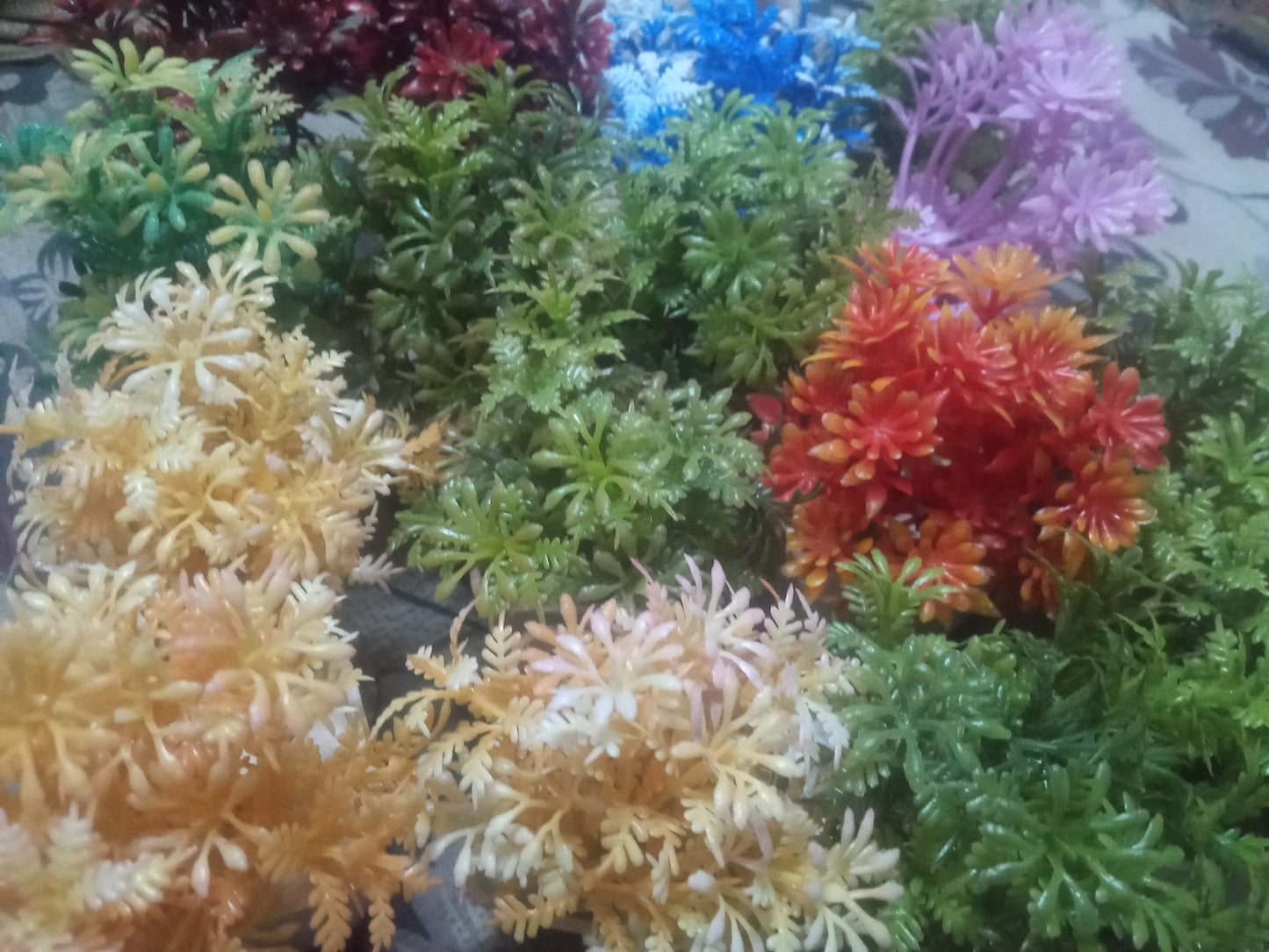 Pack of 12 Plant Artificial Decoration Piece with pot for home Decoration purpose 4inch heihgt