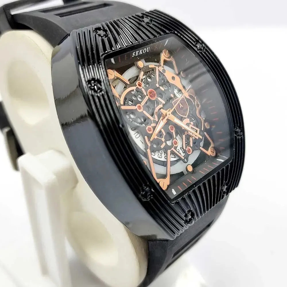 Men's Mechanical New Design Carving Custom Watch Automatic