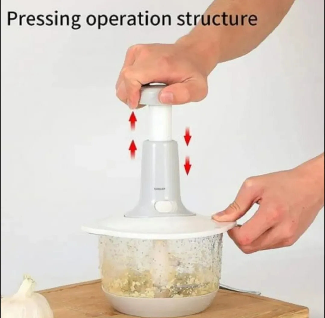 9 in 1 Food Chopper & Slicer – Multi-Function Vegetable, Meat Cutter, Beater & Kitchen Tool