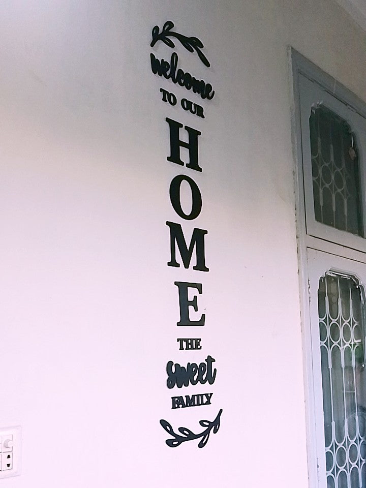 3d Wooden Wall Art English Letters Home Family Self-Adhesive