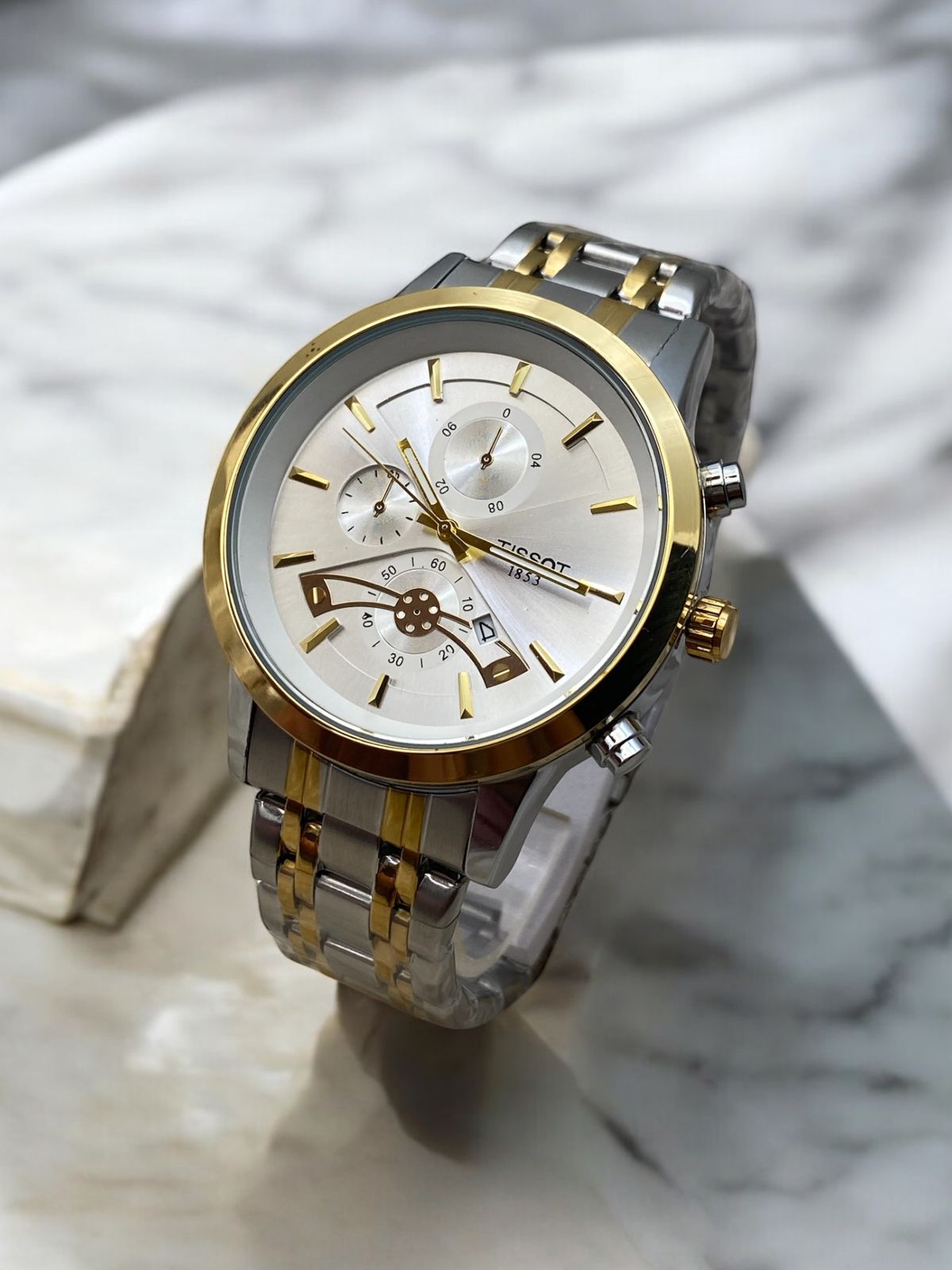 Tissot Watch for Men Date n Time Button Press lock