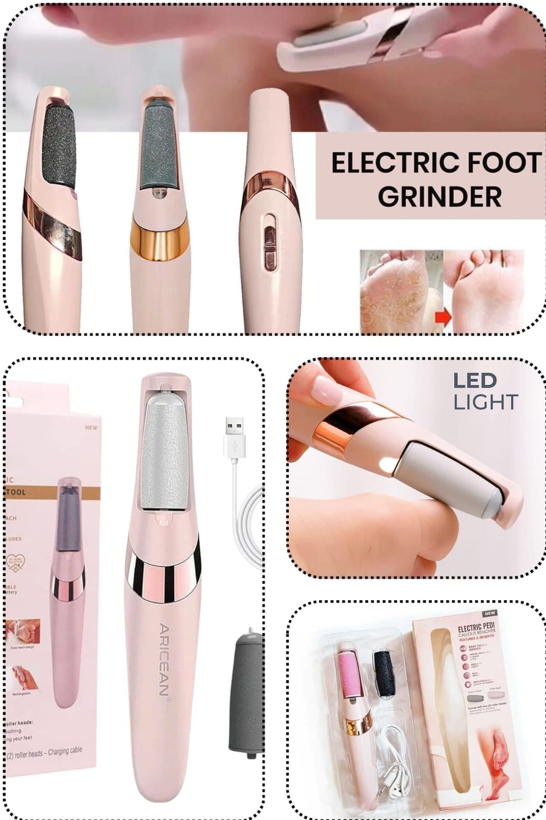 Rechargeable Foot Pedicure Device