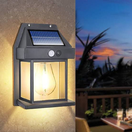 Solar Charge Motion Sensor Waterproof Wall Lamp