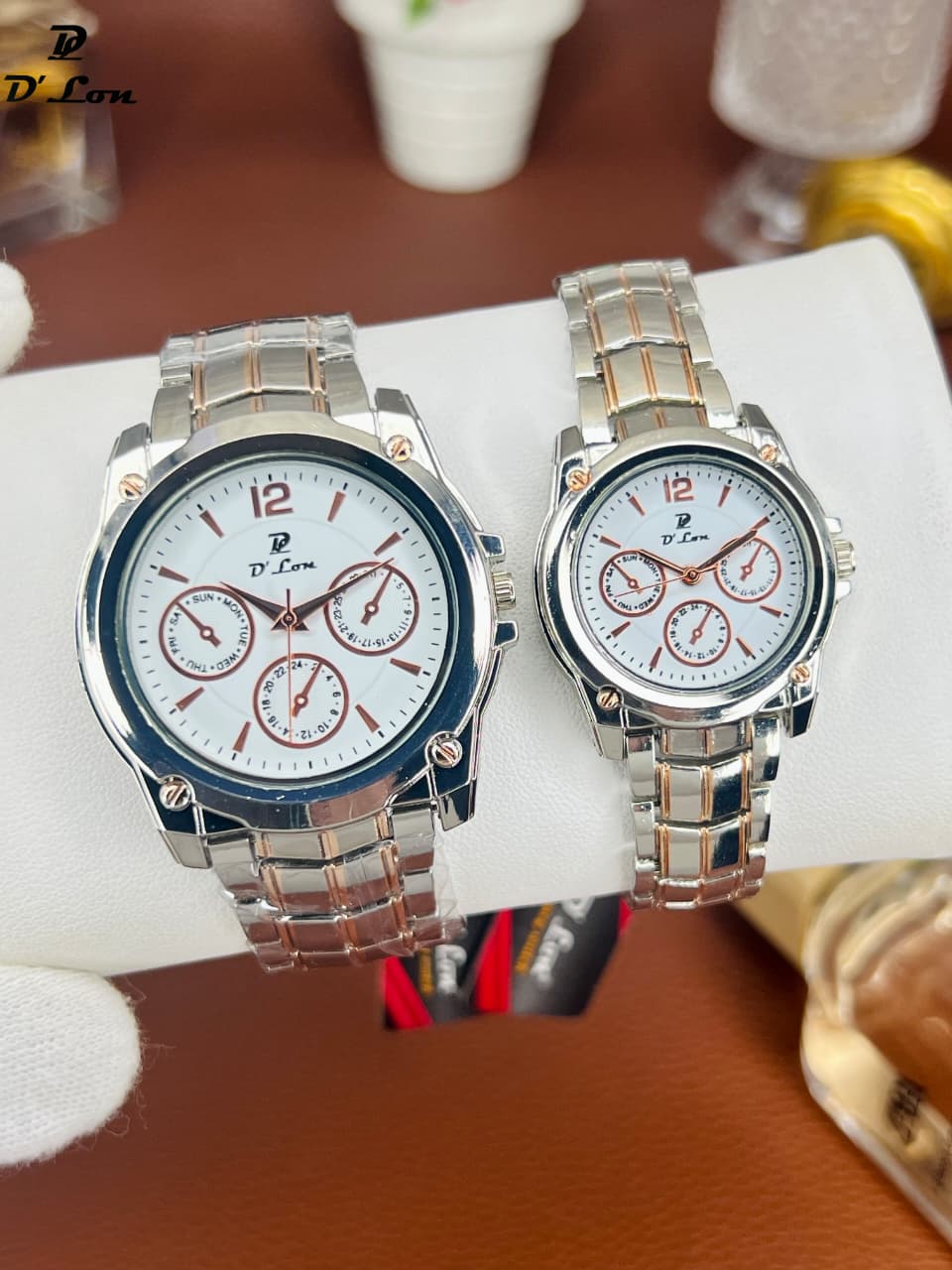 D Lon Couple Set Push lock Steel Chain