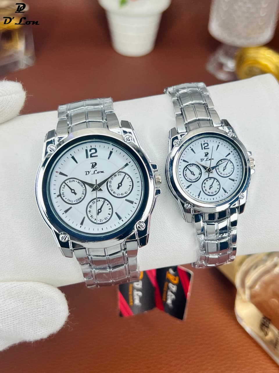 D Lon Couple Set Push lock Steel Chain