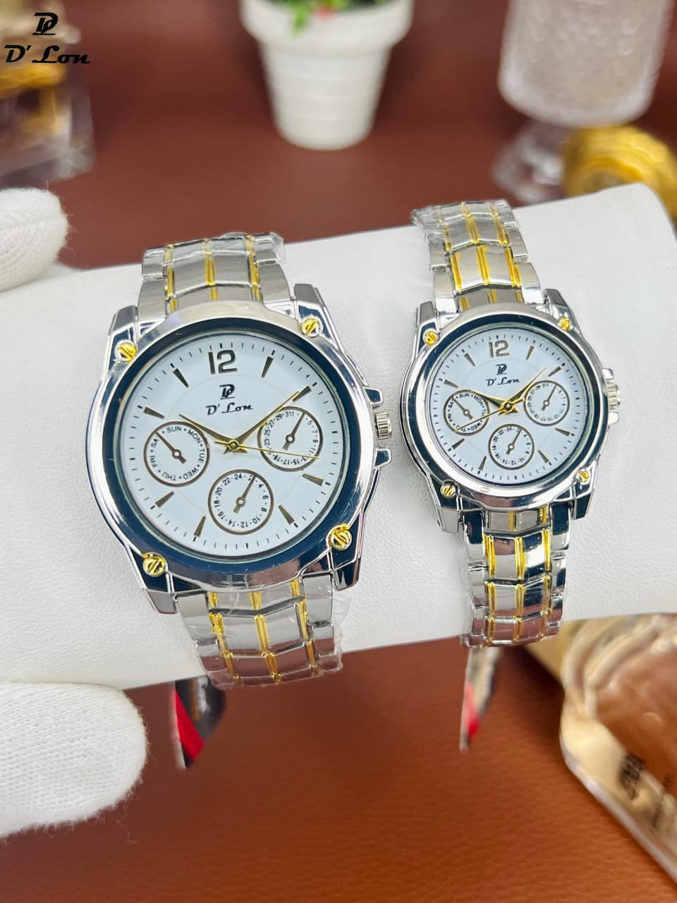 D Lon Couple Set Push lock Steel Chain