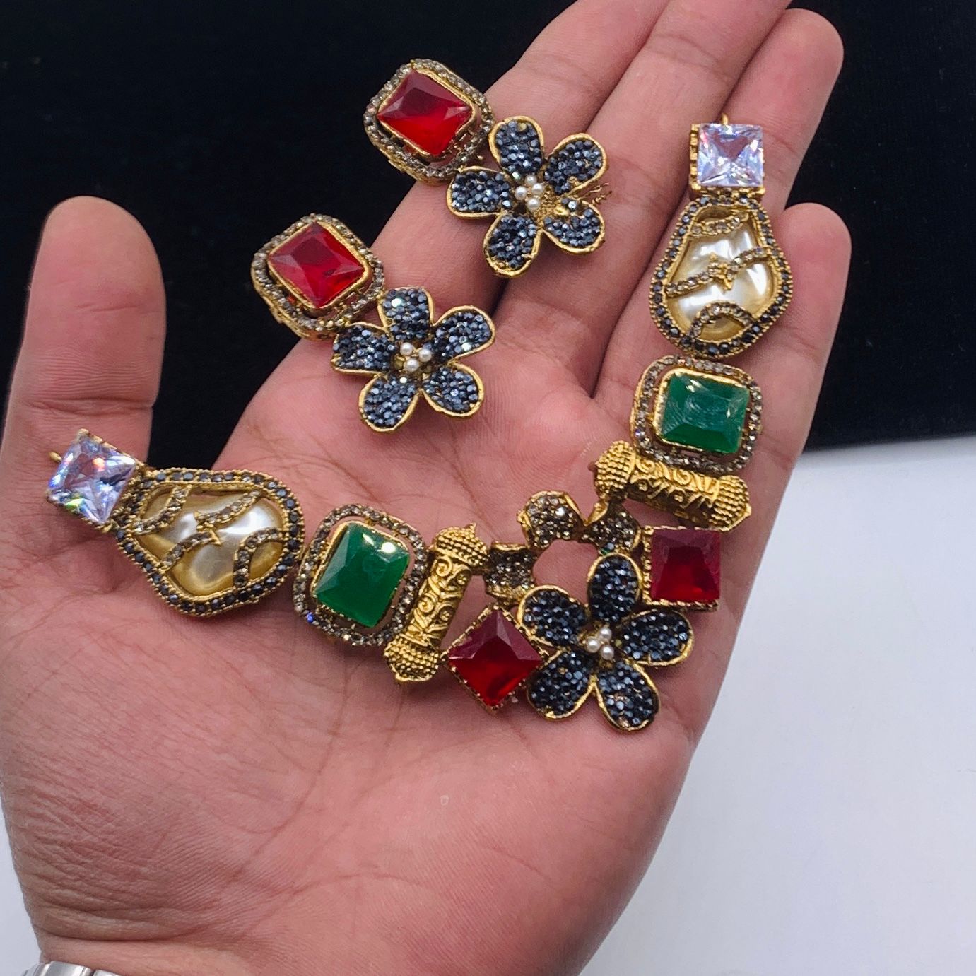 Tarkish Mother Pearl beads Style Work