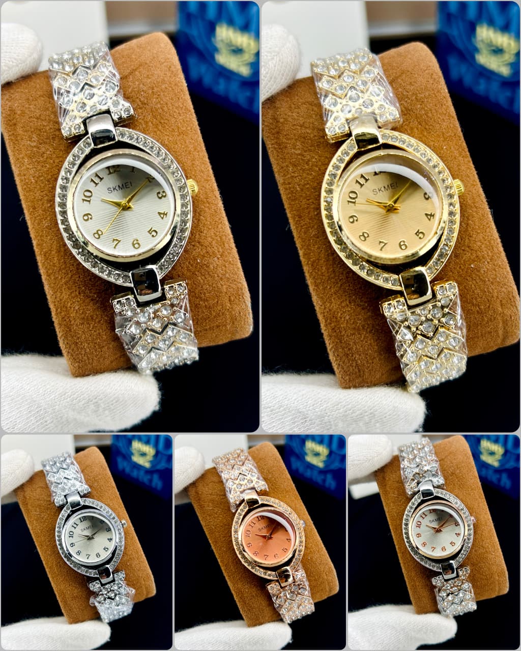 SKMEI WOMEN CHIN WATCH STONE CHAIN