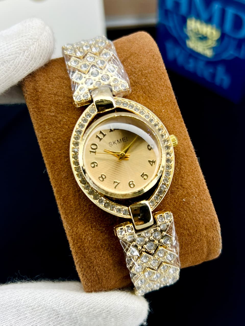 SKMEI WOMEN CHIN WATCH STONE CHAIN