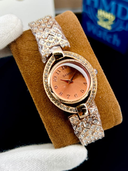 SKMEI WOMEN CHIN WATCH STONE CHAIN