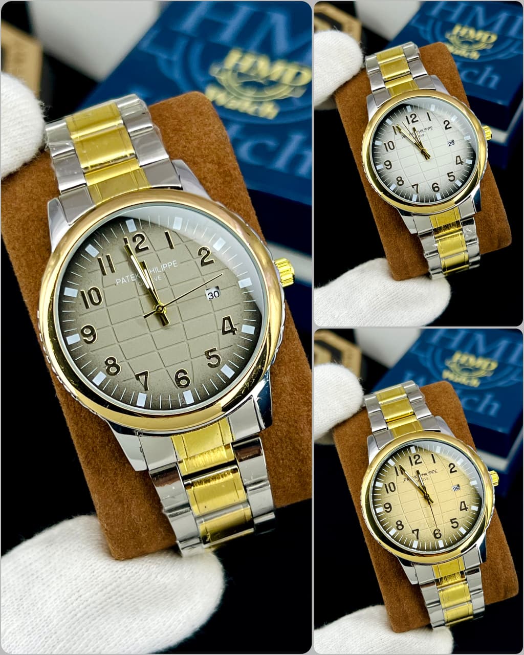 PATEK PHILIPH STEEL CHAIN DATE WORKING WATER RESISSTANT MEN'S COLLECTION