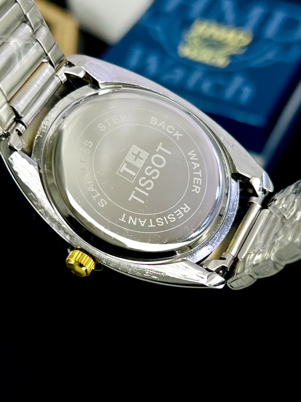 TISSOT WATCH Steel Chain Date Working Water Resisstant Men's Collection