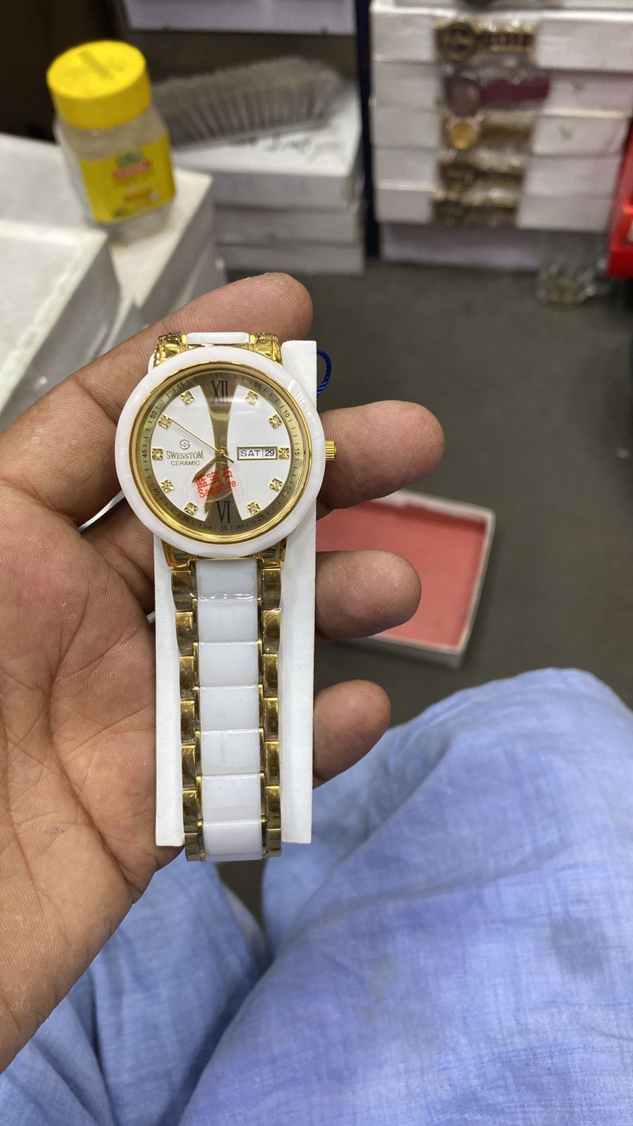 Rovaldo sapahire quartz watch for men