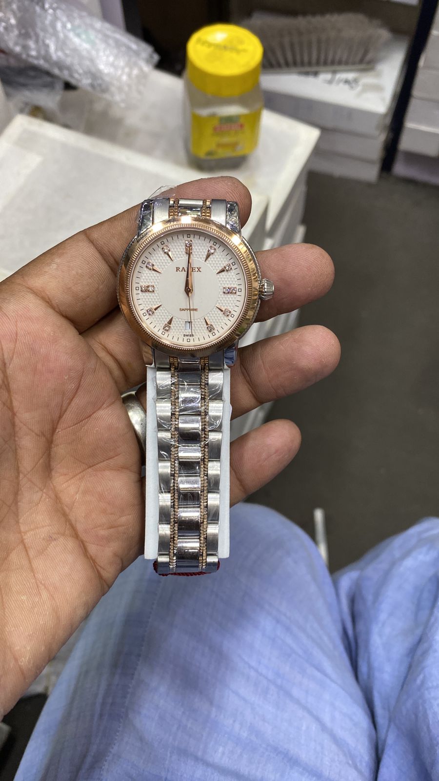 Rovaldo sapahire quartz watch for men